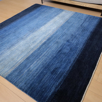 ギャッベ（ルリバフ）　207×206cm（HL-12032）