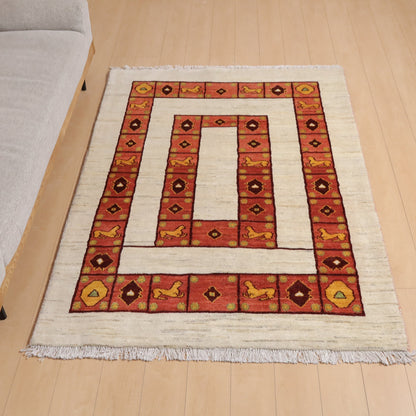 ギャッベ（ルリバフ）　193×138cm（HL-12066）