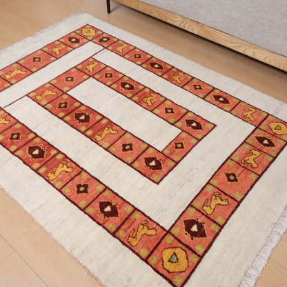 ギャッベ（ルリバフ）　193×138cm（HL-12066）