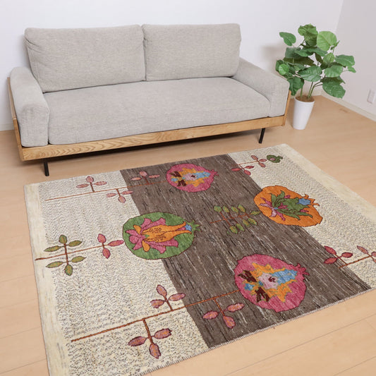 ギャッベ（ルリバフ）　192×142cm（HL-12069）