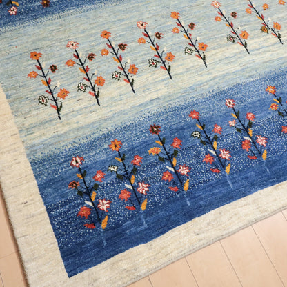 ギャッベ（ルリバフ）　193×201cm（HL-12141）