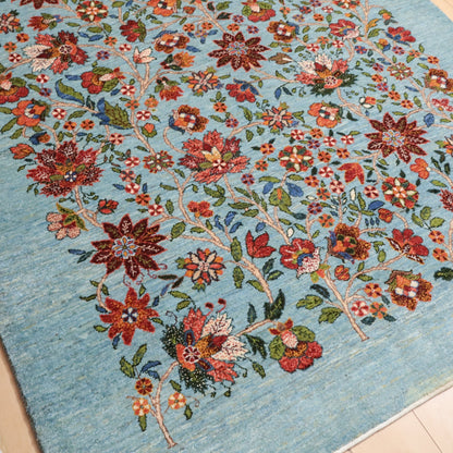 ギャッベ（ルリバフ）　205×150cm（HL-12164）