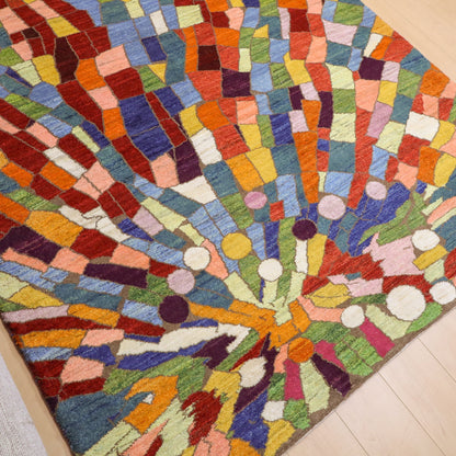ギャッベ（ルリバフ）　185×165cm（HL-12397）