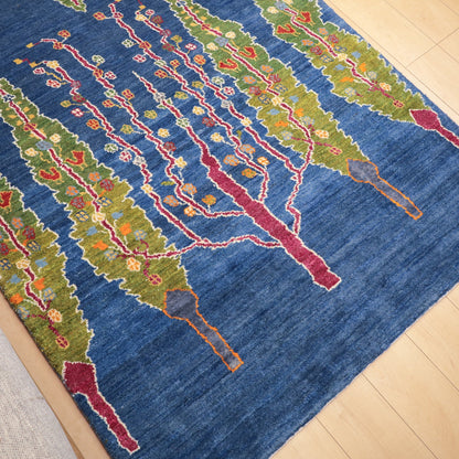ギャッベ（ルリバフ）　196×128cm（HL-12414）