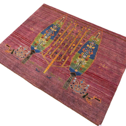 ギャッベ（ギャベ）ルリバフ　113×144cm（HL-12933）