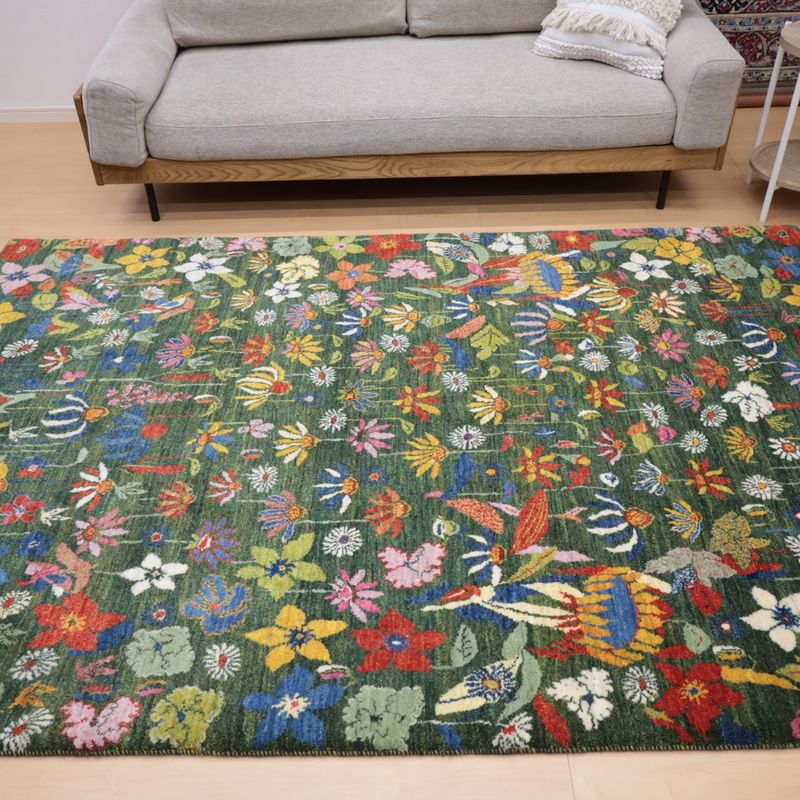 ギャッベ（ギャベ）ルリバフ　245×166cm（HL-13032）