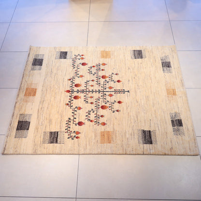 ギャッベ（ギャベ）ルリバフ　201×151cm（HL-13160）