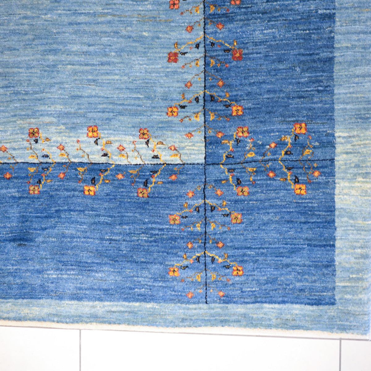 ギャッベ（ギャベ）ルリバフ　187×149cm（HL-13169）