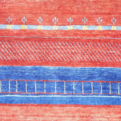 プレミアムギャッベ／ホシナマイ（ルリバフ） 237×163cm（HL-25742）