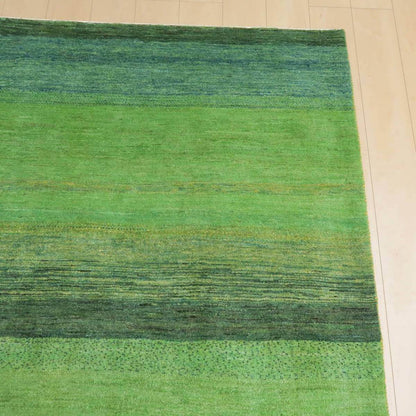 プレミアムギャッベ／ホシナマイ（ルリバフ）　203×194cm（HL-27762）