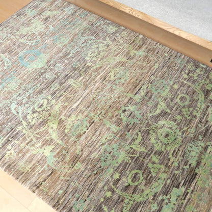 プレミアムギャッベ／ホシナマイ（ルリバフ）　239×170cm（HL-31120）