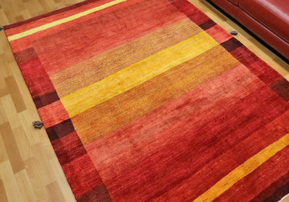 プレミアムギャッベ／ホシナマイ（ルリバフ） 247×177cm（HL-32021）