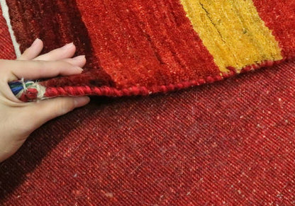 プレミアムギャッベ／ホシナマイ（ルリバフ） 247×177cm（HL-32021）