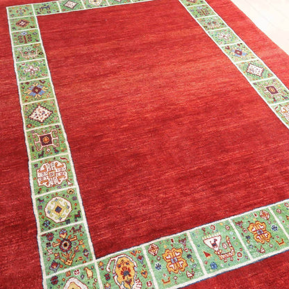 プレミアムギャッベ／ホシナマイ（ルリバフ）　228×169cm（HL-35537）