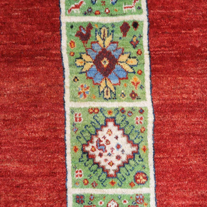 プレミアムギャッベ／ホシナマイ（ルリバフ）　228×169cm（HL-35537）