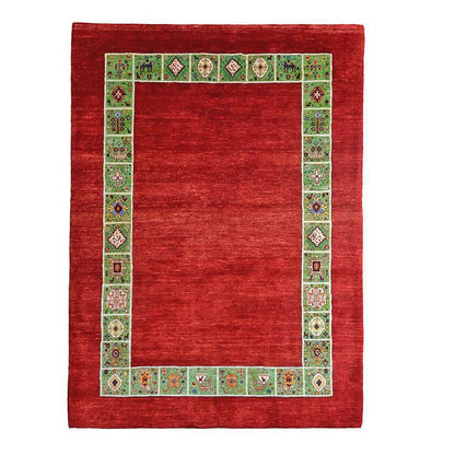 プレミアムギャッベ／ホシナマイ（ルリバフ）　228×169cm（HL-35537）