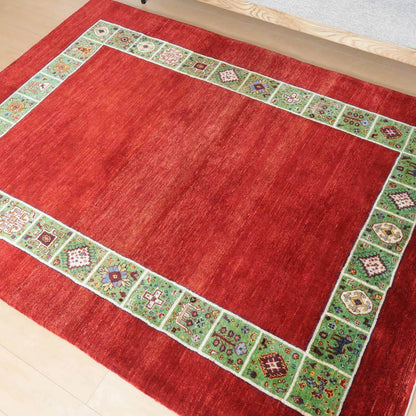 プレミアムギャッベ／ホシナマイ（ルリバフ）　228×169cm（HL-35537）