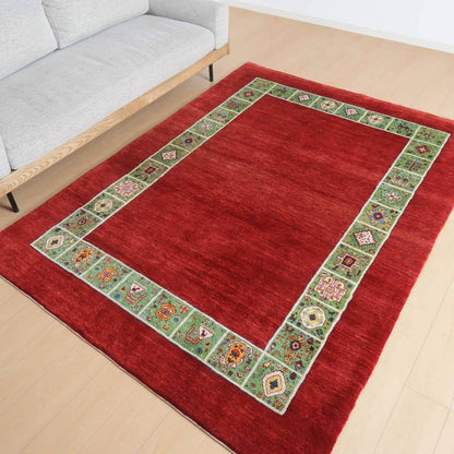 プレミアムギャッベ／ホシナマイ（ルリバフ）　228×169cm（HL-35537）