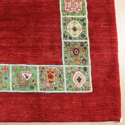 プレミアムギャッベ／ホシナマイ（ルリバフ）　228×169cm（HL-35537）