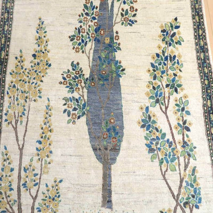 プレミアムギャッベ／ホシナマイ（ルリバフ） 245×157cm（HL-48664）