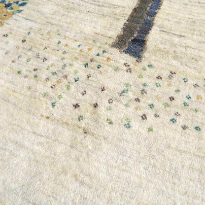 プレミアムギャッベ／ホシナマイ（ルリバフ） 245×157cm（HL-48664）