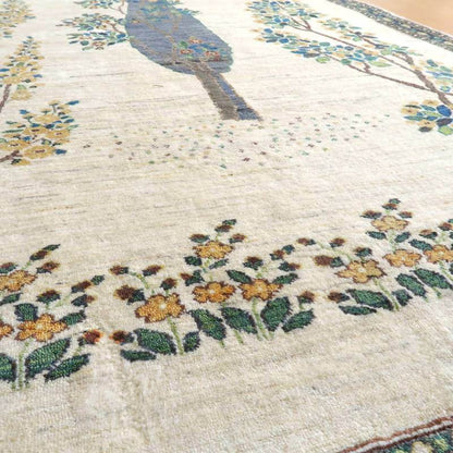 プレミアムギャッベ／ホシナマイ（ルリバフ） 245×157cm（HL-48664）