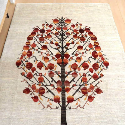 プレミアムギャッベ／ホシナマイ（ルリバフ） 232×163cm（HL-50236）