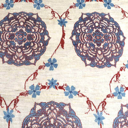 プレミアムギャッベ／ホシナマイ（ルリバフ） 216×137cm（HL-62730）