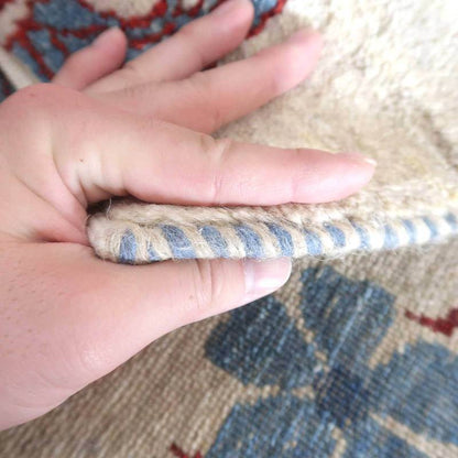 プレミアムギャッベ／ホシナマイ（ルリバフ） 216×137cm（HL-62730）