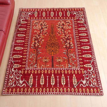 プレミアムギャッベ／ホシナマイ（ルリバフ） 213×157cm（HL-71214）