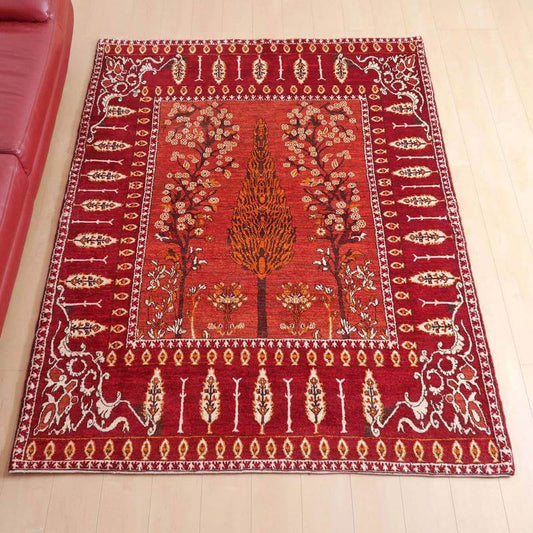 プレミアムギャッベ／ホシナマイ（ルリバフ） 213×157cm（HL-71214）