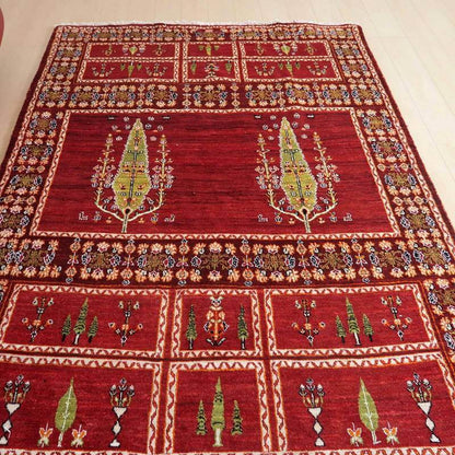 プレミアムギャッベ／ホシナマイ（ルリバフ） 247×167cm（HL-71253）