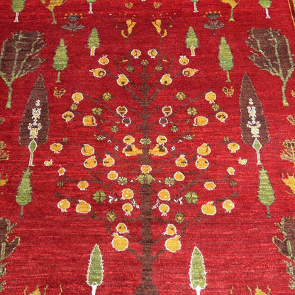 プレミアムギャッベ／ホシナマイ（ルリバフ） 207×151cm（HL-71258）
