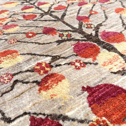 プレミアムギャッベ／ホシナマイ（ルリバフ） 225×151cm（HL-71624）