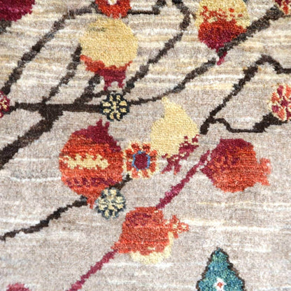 プレミアムギャッベ／ホシナマイ（ルリバフ） 225×151cm（HL-71624）