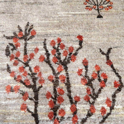 プレミアムギャッベ／ホシナマイ（ルリバフ） 225×151cm（HL-71624）