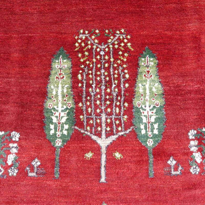 プレミアムギャッベ／ホシナマイ（ルリバフ） 235×145cm（HL-73272）