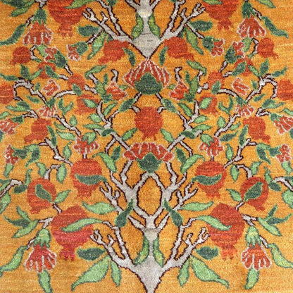 プレミアムギャッベ／ホシナマイ（ルリバフ） 233×143cm（HL-83653）