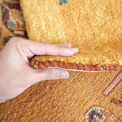 プレミアムギャッベ／ホシナマイ（ルリバフ） 233×143cm（HL-83653）