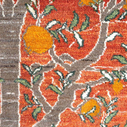 プレミアムギャッベ／ホシナマイ（ルリバフ） 207×151cm（HL-89407）