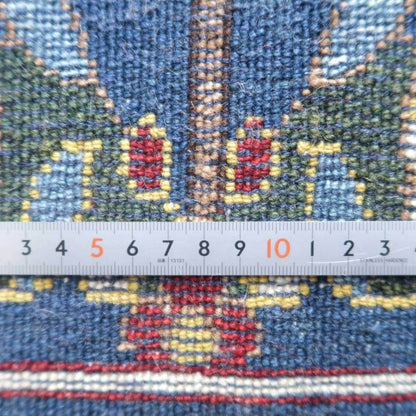 プレミアムギャッベ／ホシナマイ（ルリバフ） 207×135cm（HL-89693）