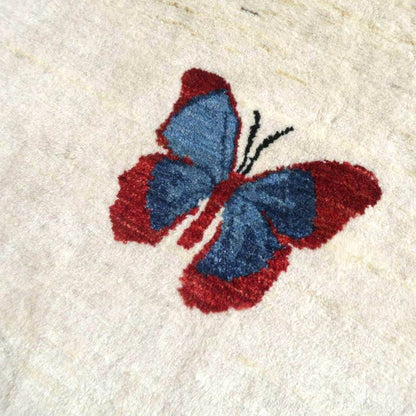 プレミアムギャッベ／ホシナマイ（ルリバフ） 242×180cm（HL-91243）