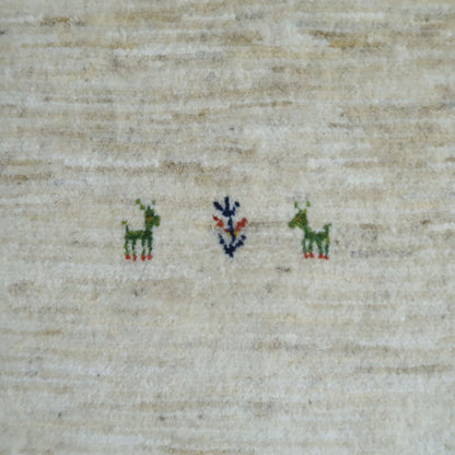 ギャッベ（ルリバフ）　145×114cm（HM-11196）