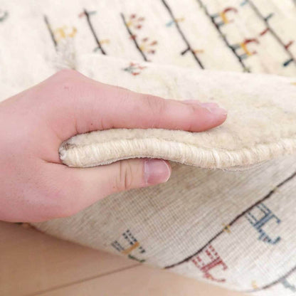 プレミアムギャッベ／ホシナマイ（カシュクリ） 136×90cm（HM-69637）