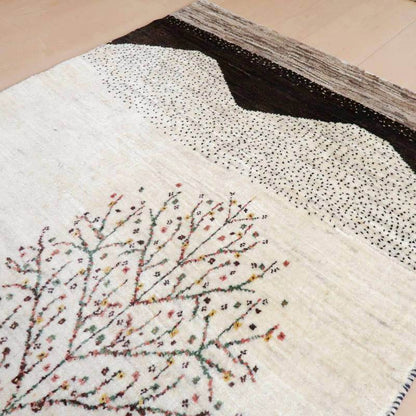 プレミアムギャッベ／ホシナマイ（カシュクリ） 147×84cm（HM-69646）