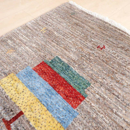 プレミアムギャッベ／ホシナマイ（カシュクリ） 135×87cm（HM-69726）