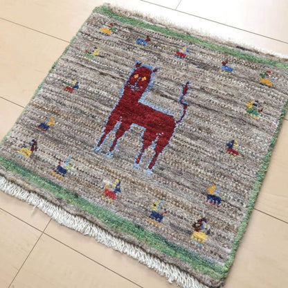 プレミアムギャッベ／ホシナマイ（カシュクリ）　37×39cm（HP-4040-2B4）