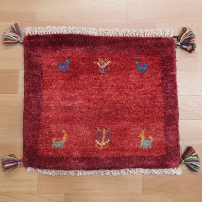 【2枚で46,000円】ギャッベ 39×45cm（HP-36716）