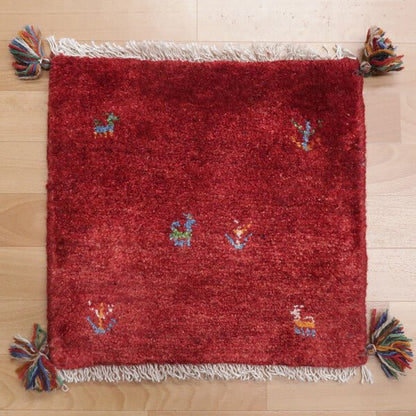 【2枚で46,000円】ギャッベ 41×42cm（HP-36779）