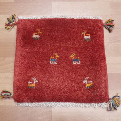 【2枚で46,000円】ギャッベ 40×41cm（HP-36824）